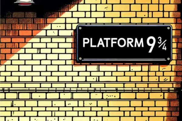Harry Potter platform nine and three-quarters