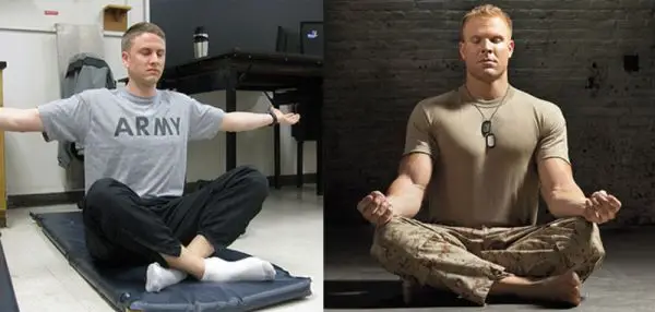 soldiers meditating - mindfulness apps soldiers veterans mindfulness coach