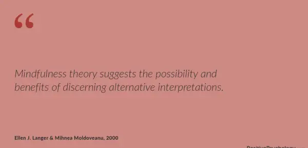 Mindfulness discern alternative interpretations