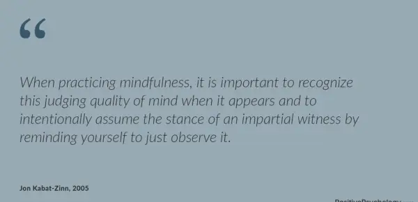 Recognize the judging quality of mind