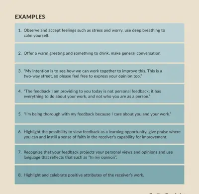 Critical versus constructive feedback