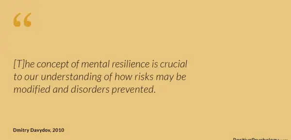 Davydov and Colleagues Resilience Risk Quote