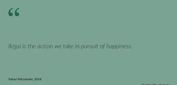 Ikigai is the action