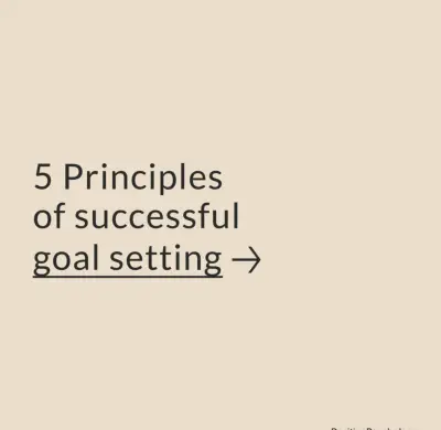5 Principles goal setting frame1