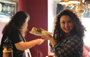 Positive Activities Like Dinner with a Friend.