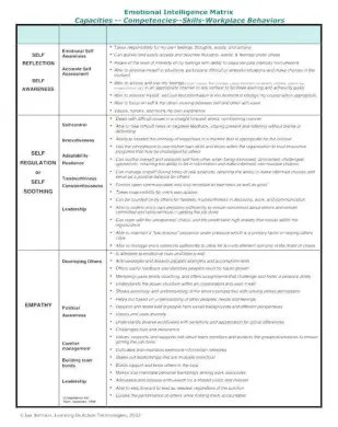 Emotional Intelligence Competencies