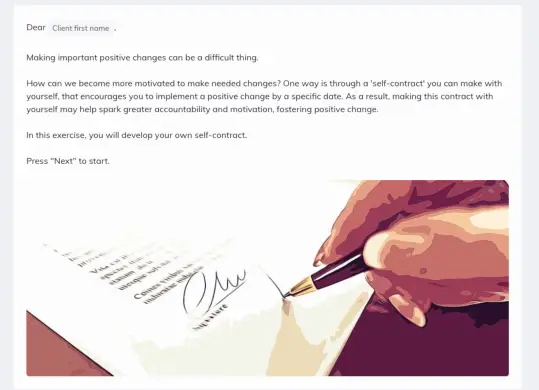 Quenza Self contract