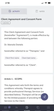 Client Agreement Quenza