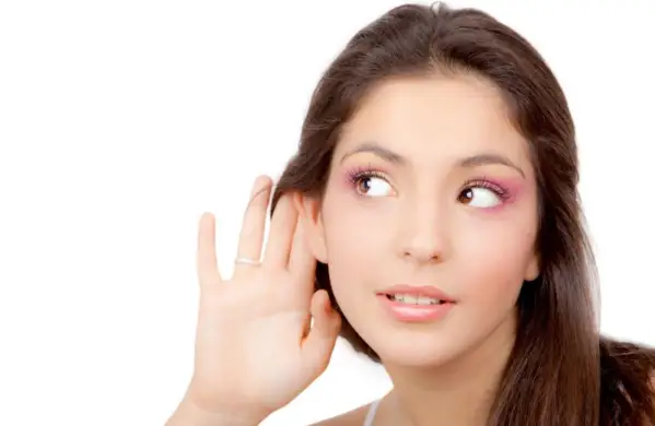 woman mindful listening - mindfulness