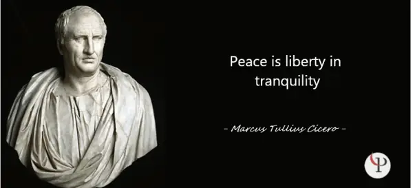 Peace is liberty in tranquility